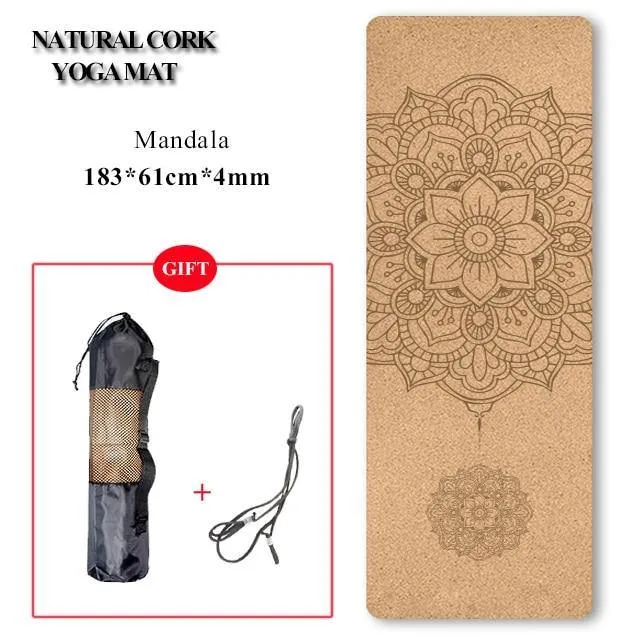 Eco-Friendly Cork Yoga Mat/Block - Non-Slip, Natural and Durable