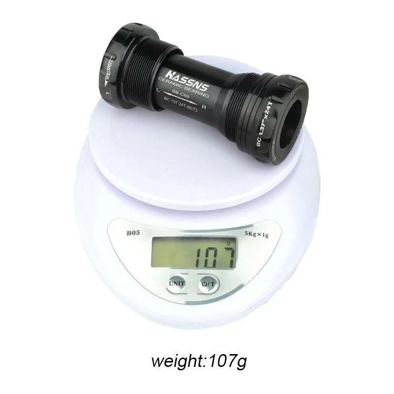 HASSNS Central Movement Bicycle Bottom Bracket Mtb Hollowtech Central Movement Mountain Bike Ceramics BB For Integrated Crankset