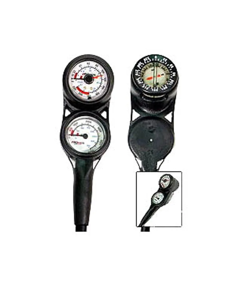 Mini Pressure, Depth, Compass Ultra Compact Console Italy for Scuba Diving
