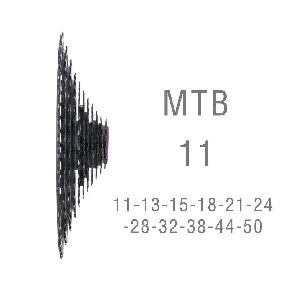 MTB 11 Speed Cassette 11-50T Wide Ratio Ultra Light 350g CNC Freewheel Mountain Bike Bicycle Parts