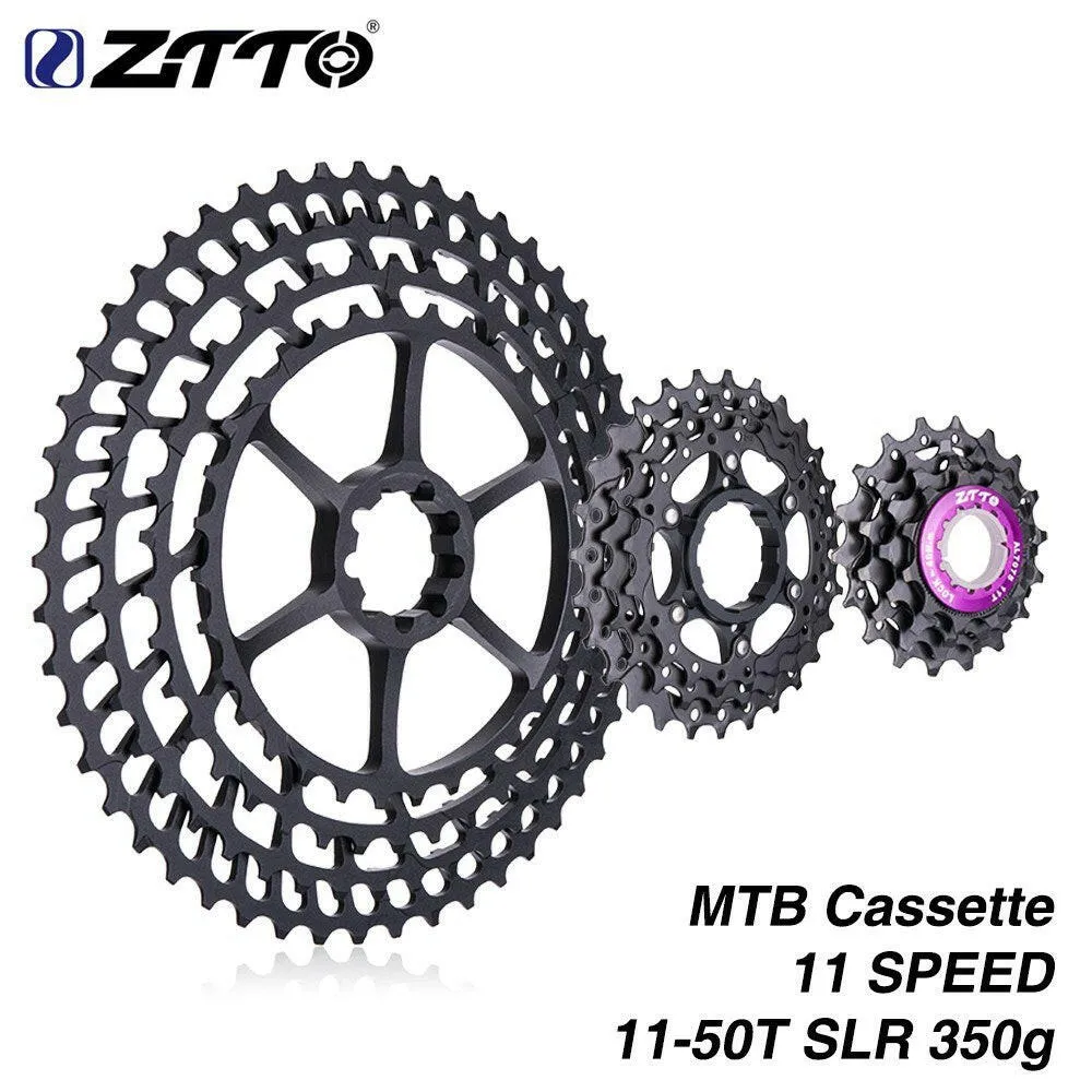 MTB 11 Speed Cassette 11-50T Wide Ratio Ultra Light 350g CNC Freewheel Mountain Bike Bicycle Parts