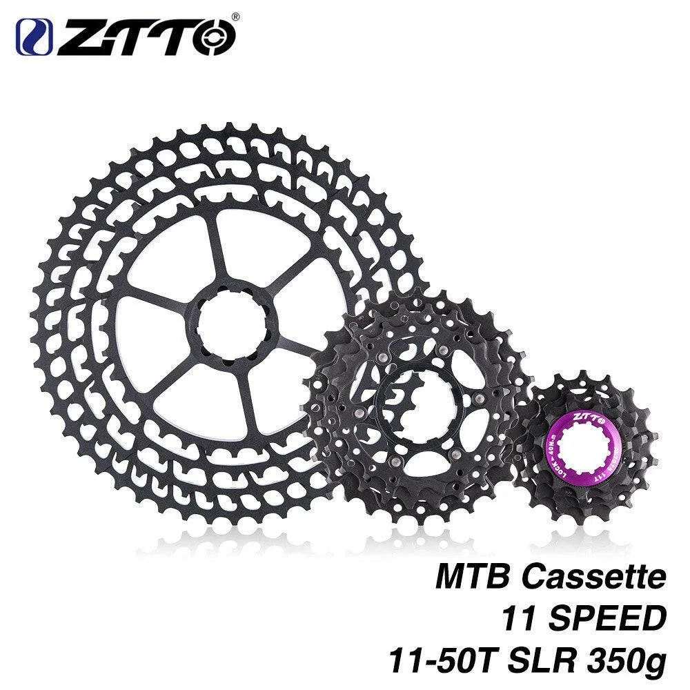 MTB 11 Speed Cassette 11-50T Wide Ratio Ultra Light 350g CNC Freewheel Mountain Bike Bicycle Parts