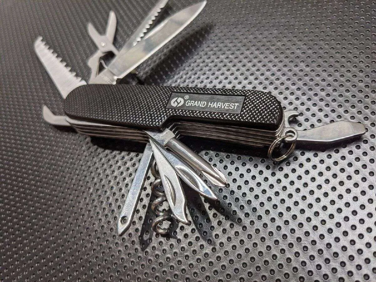 Multifunctional Outdoor Multi Tool 11 in 1 Knife Saw Scissors Stainless Steel AU