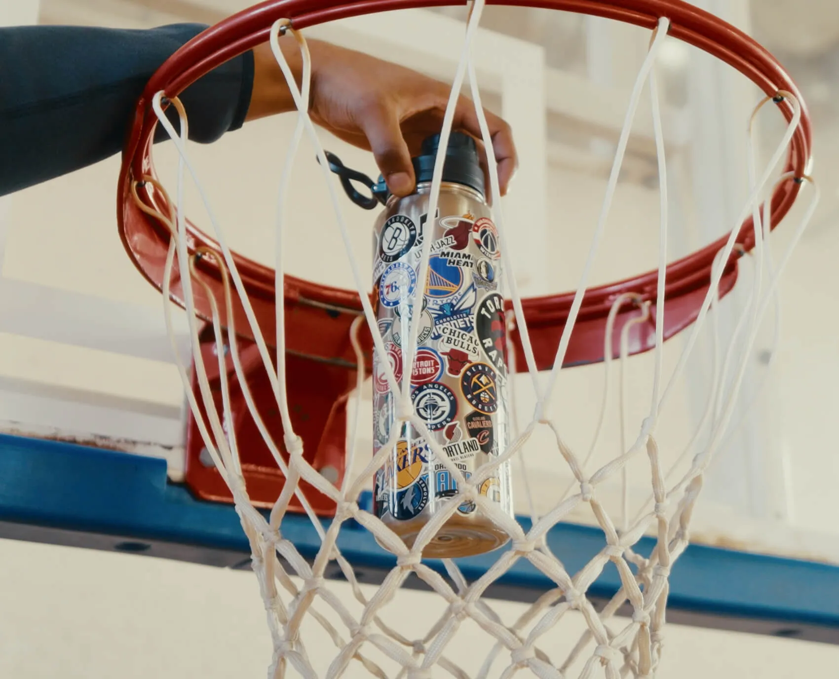 NBA 32oz All Team Sticker Print Bottle with Straw Lid