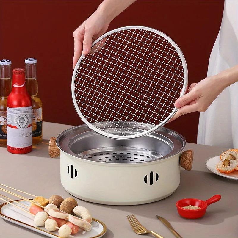 Portable Stainless Steel BBQ Grill for Indoor and Outdoor Use