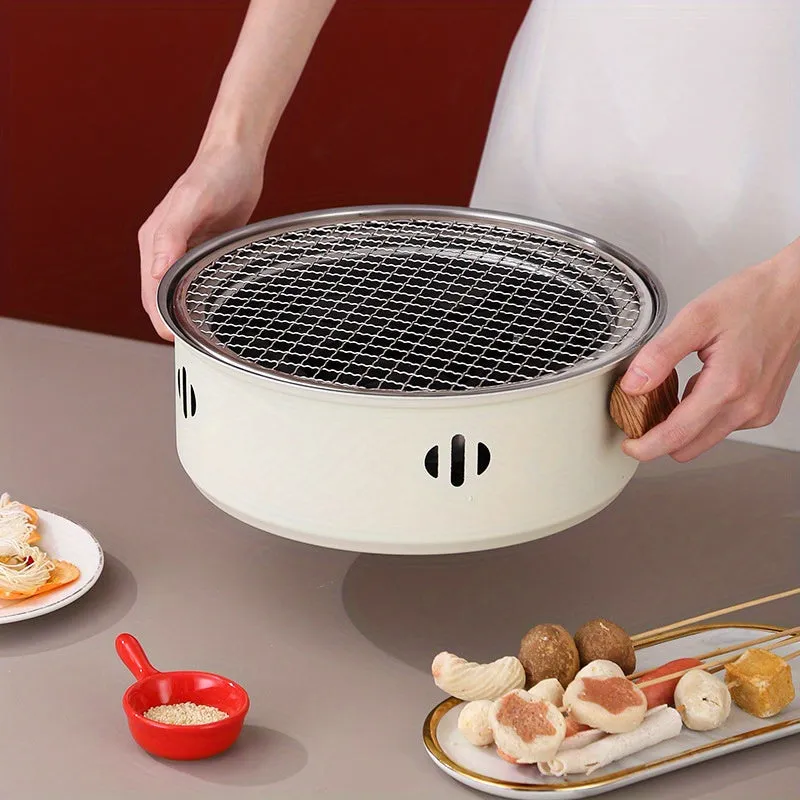 Portable Stainless Steel BBQ Grill for Indoor and Outdoor Use