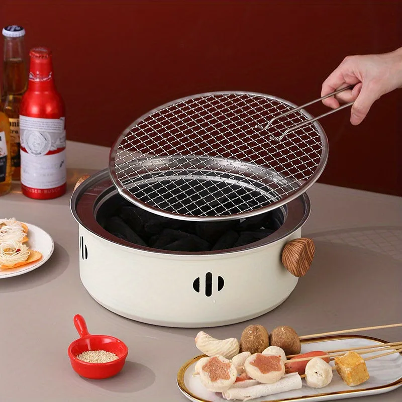 Portable Stainless Steel BBQ Grill for Indoor and Outdoor Use