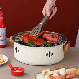 Portable Stainless Steel BBQ Grill for Indoor and Outdoor Use