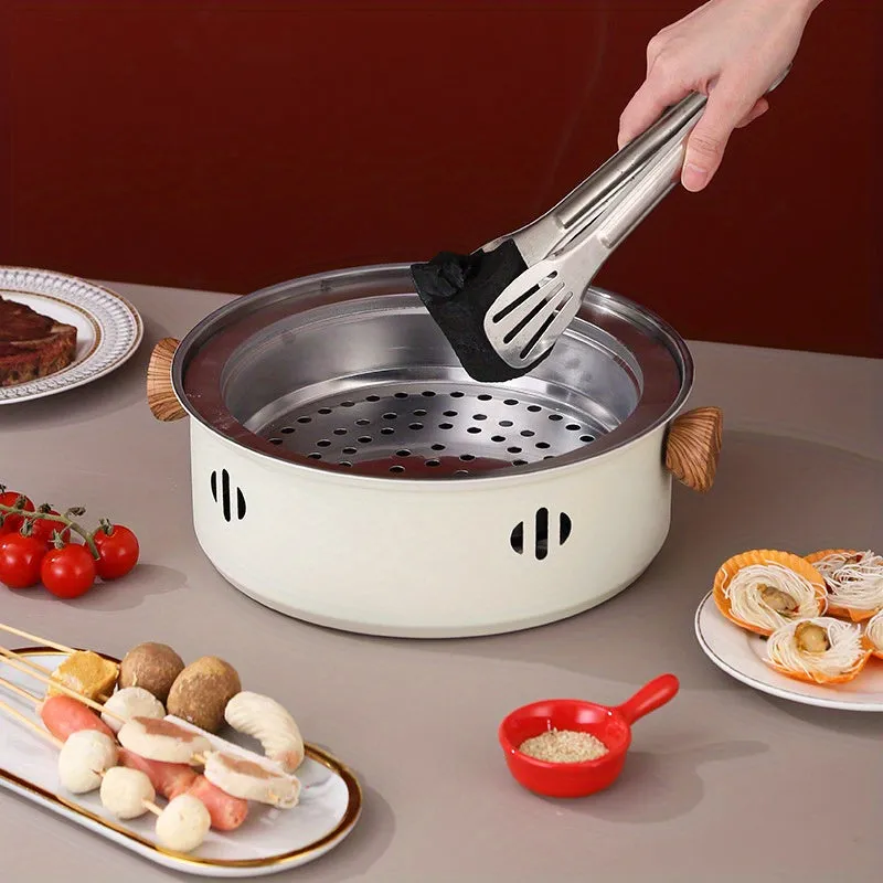 Portable Stainless Steel BBQ Grill for Indoor and Outdoor Use