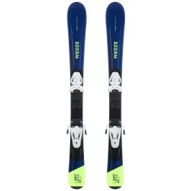 premium Wedze 500, Downhill Skis With Boost Bindings, Kids, Blue