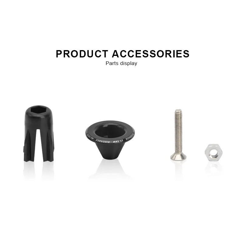 RIDERACE Bicycle Grip HandleBar End Cap 23.5MM Aluminium Alloy Road Cycling Handle bar Grips Plugs Caps For MTB Mountain Bike
