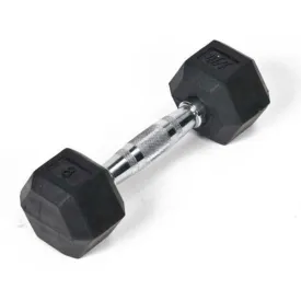 Rubber Hex Dumbbell - 8 lb