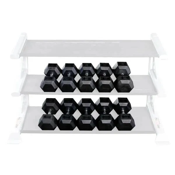 Rubber Hex Dumbbell Sets 5-50, 55-75, 80-100, 105-120 LBS SDRS