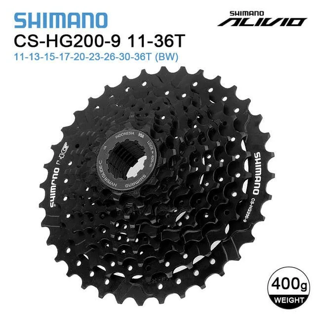 Shimano HG200 9Speed HG31 8S 11-32/34/36T Mountain Bike Bicycle Cassette Freewheel 8/9s Flywheel Crankset For MTB Bicycle Parts