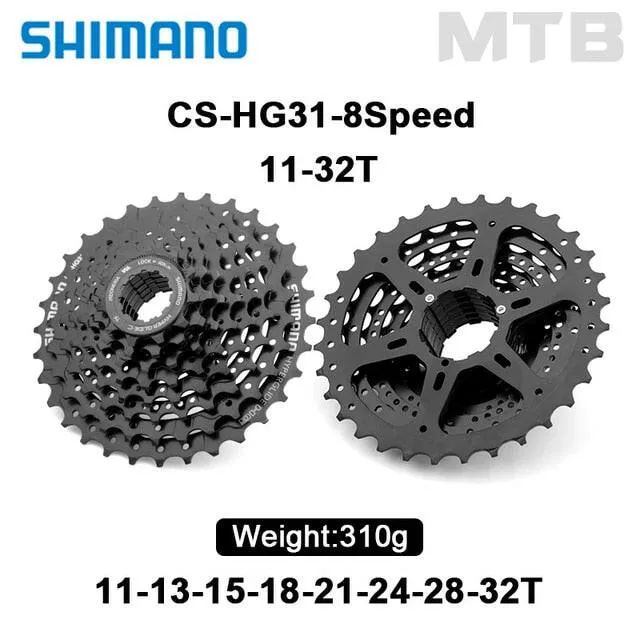 Shimano HG200 9Speed HG31 8S 11-32/34/36T Mountain Bike Bicycle Cassette Freewheel 8/9s Flywheel Crankset For MTB Bicycle Parts