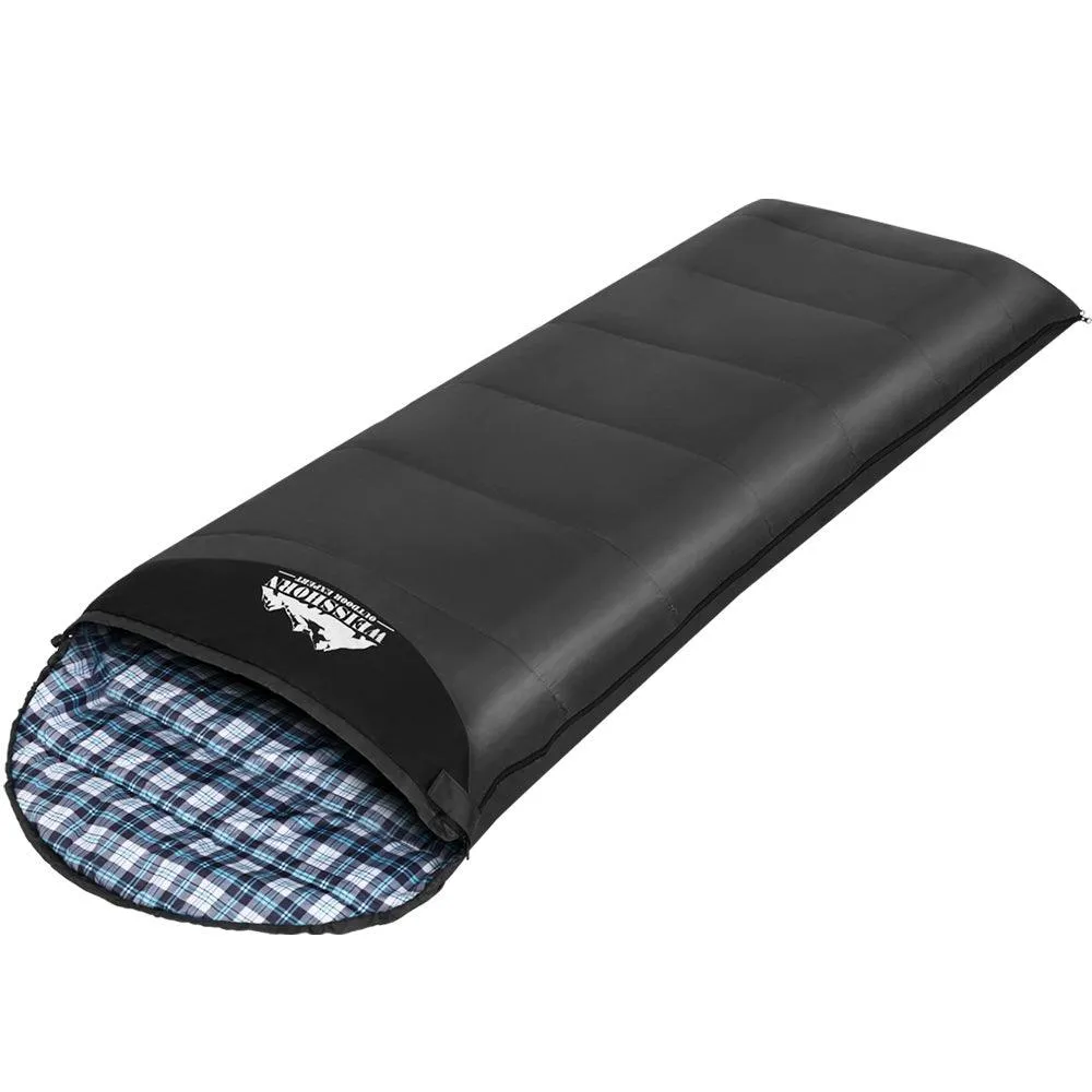 Sleeping Bag - Camping Hiking Winter Thermal - Grey