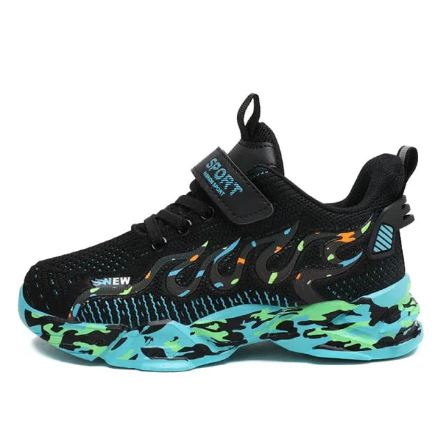 Spring Children Breathable Mesh Sneakers Sports Running Tennis Shoes