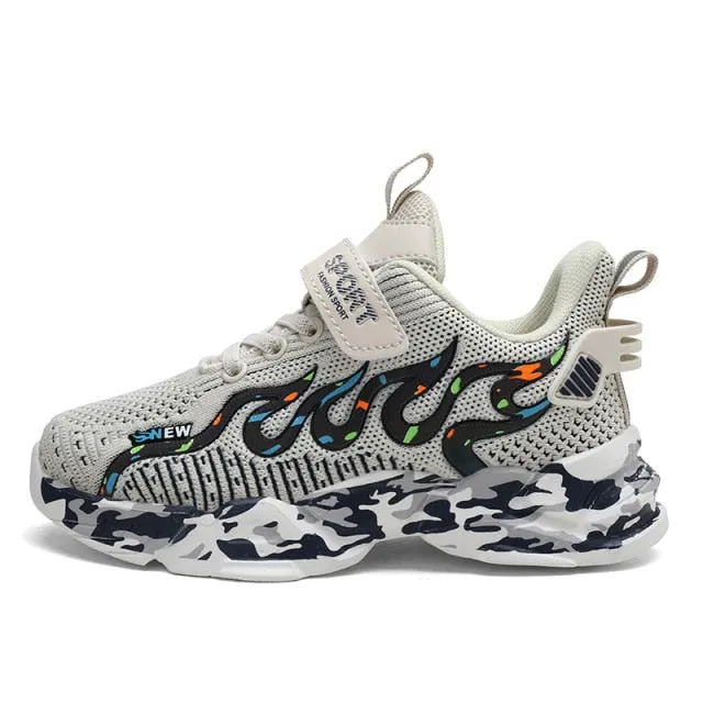 Spring Children Breathable Mesh Sneakers Sports Running Tennis Shoes