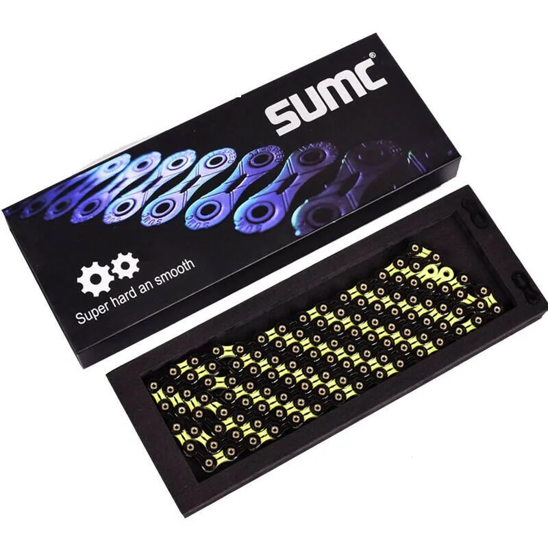 SUMC Bicycle Chain  SX11SL 116L 11/22/33 Speed Bicycle Chain with MissingLink for Mountain/Rod Bike Bicycle Parts Original box