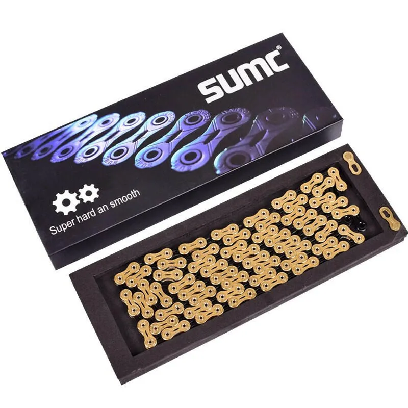 SUMC Bicycle Chain  SX11SL 116L 11/22/33 Speed Bicycle Chain with MissingLink for Mountain/Rod Bike Bicycle Parts Original box