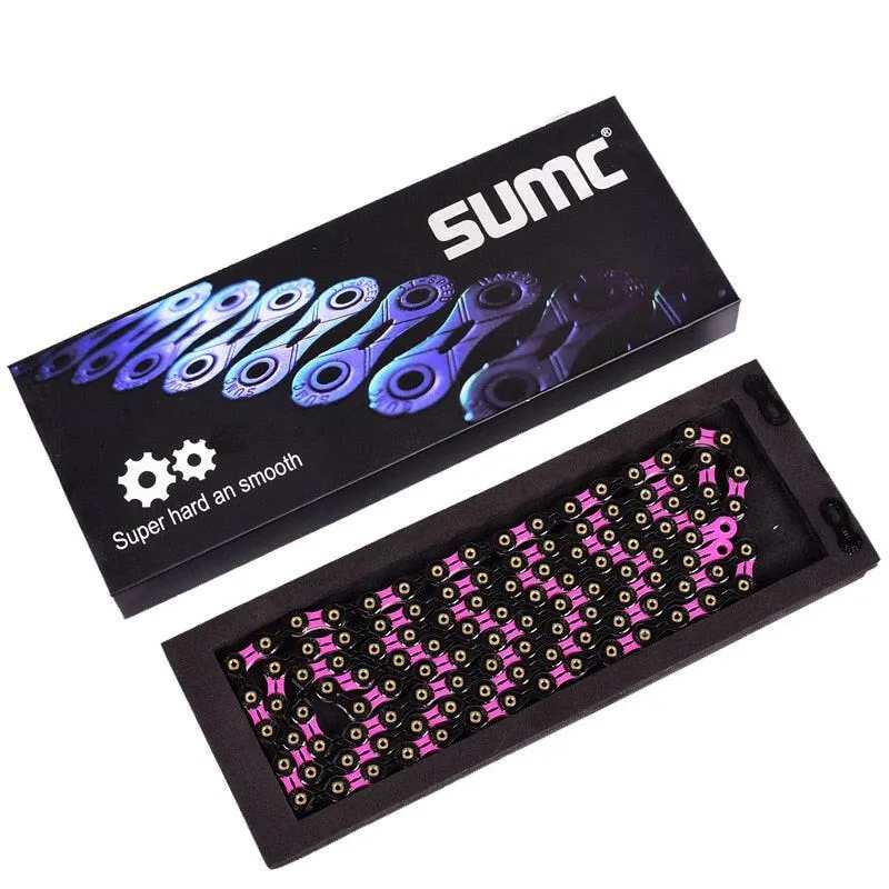 SUMC Bicycle Chain  SX11SL 116L 11/22/33 Speed Bicycle Chain with MissingLink for Mountain/Rod Bike Bicycle Parts Original box
