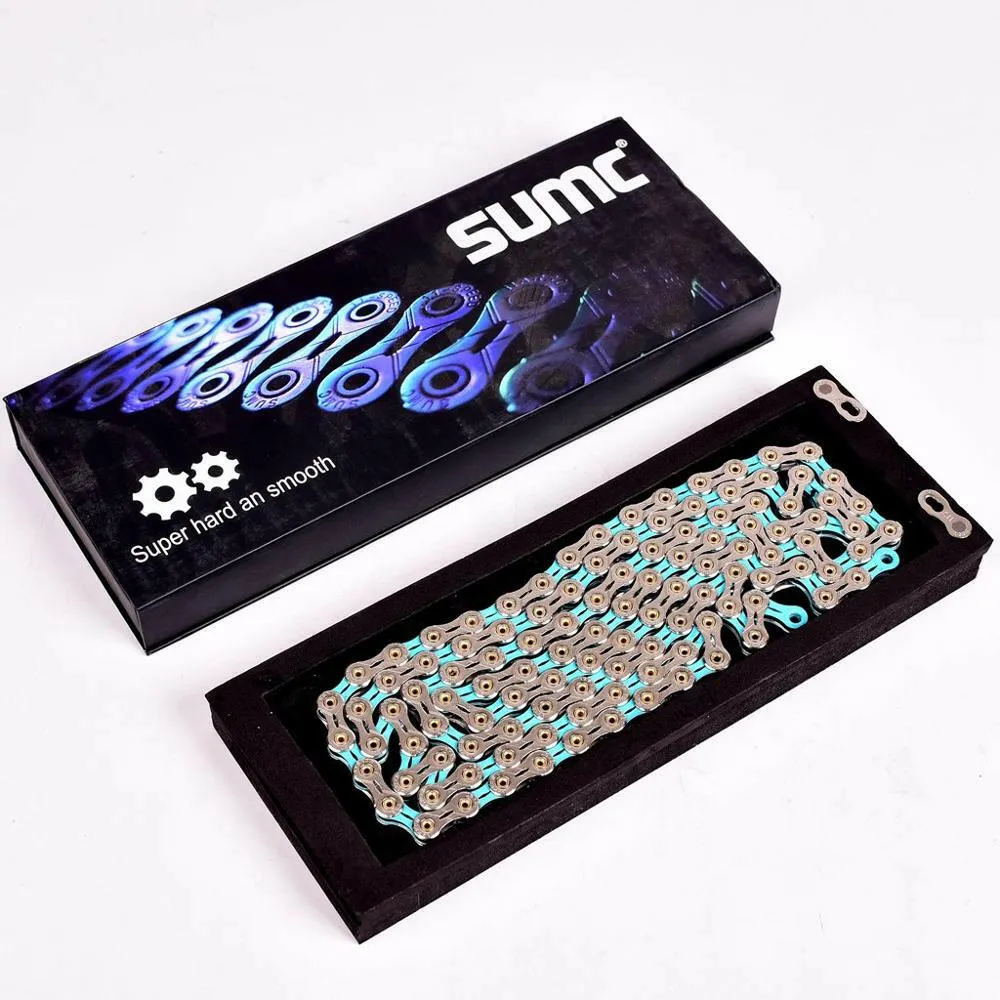 SUMC Bicycle Chain  SX11SL 116L 11/22/33 Speed Bicycle Chain with MissingLink for Mountain/Rod Bike Bicycle Parts Original box