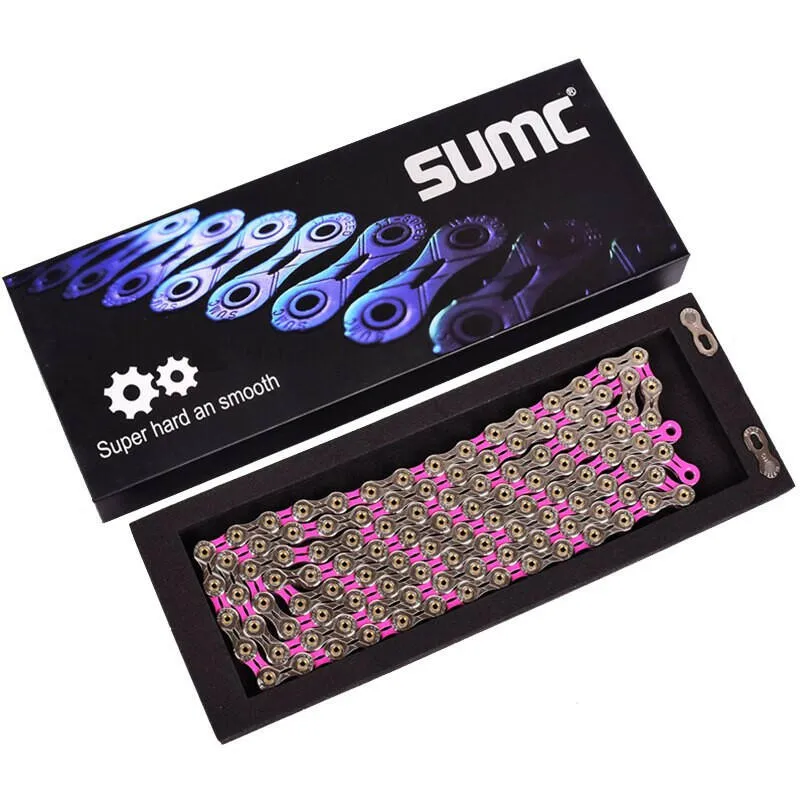 SUMC Bicycle Chain  SX11SL 116L 11/22/33 Speed Bicycle Chain with MissingLink for Mountain/Rod Bike Bicycle Parts Original box