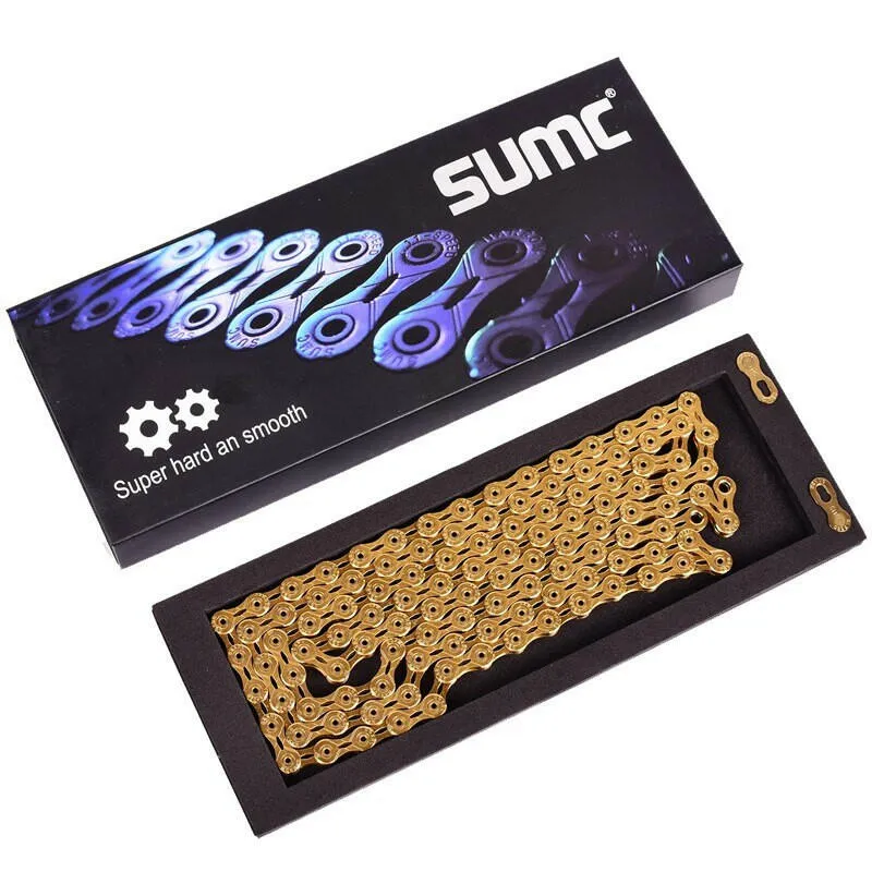 SUMC Bicycle Chain  SX11SL 116L 11/22/33 Speed Bicycle Chain with MissingLink for Mountain/Rod Bike Bicycle Parts Original box