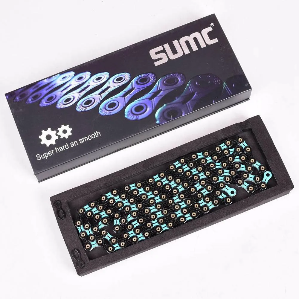 SUMC Bicycle Chain  SX11SL 116L 11/22/33 Speed Bicycle Chain with MissingLink for Mountain/Rod Bike Bicycle Parts Original box