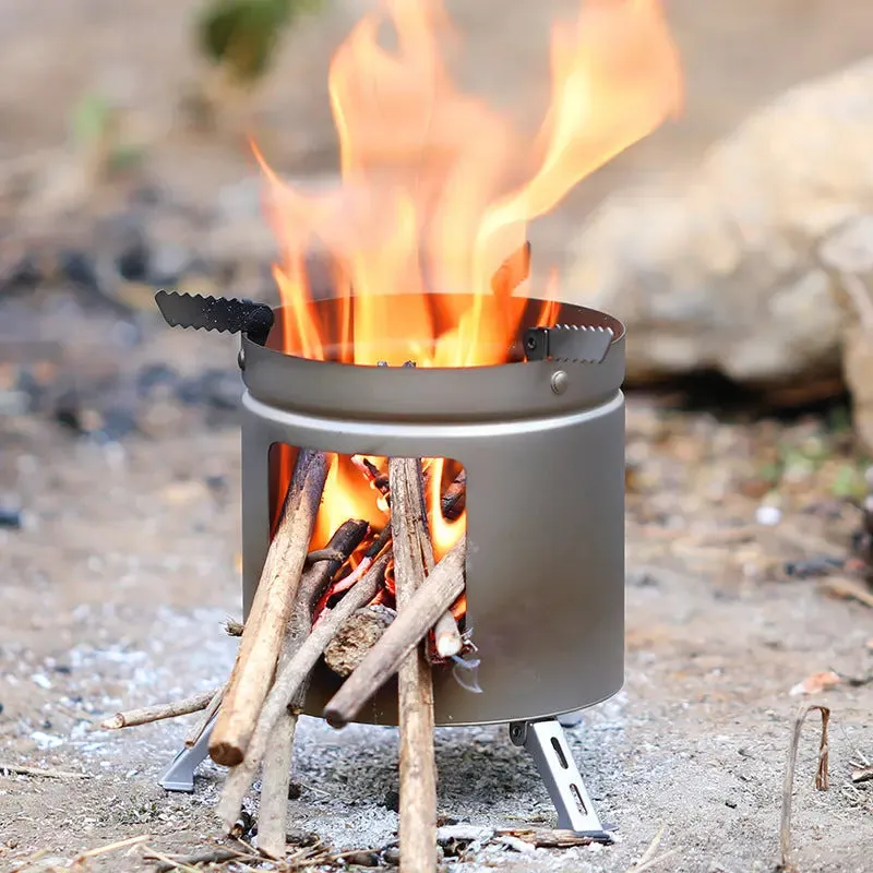 Titanium Portable Cylinder Stove