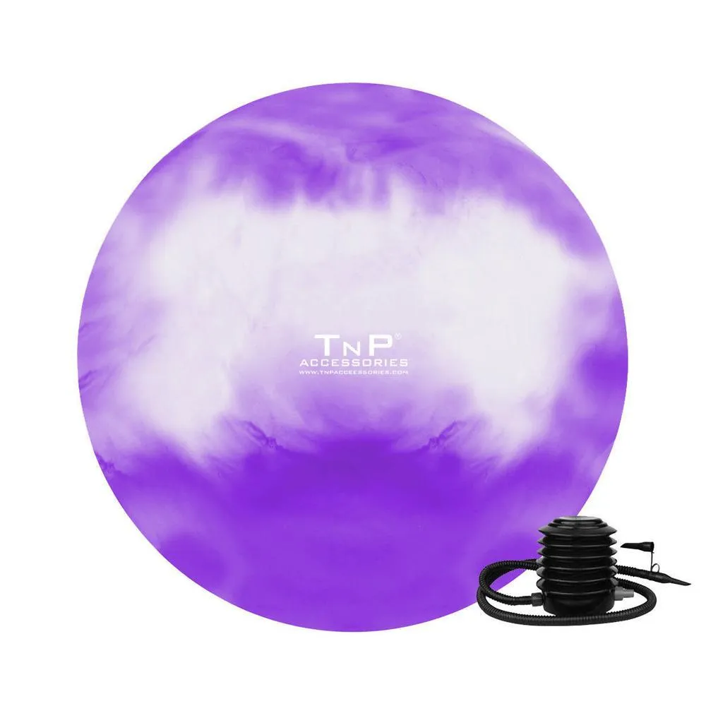 TnP Accessories 65cm Textured Exercise Ball With Foot Pump
