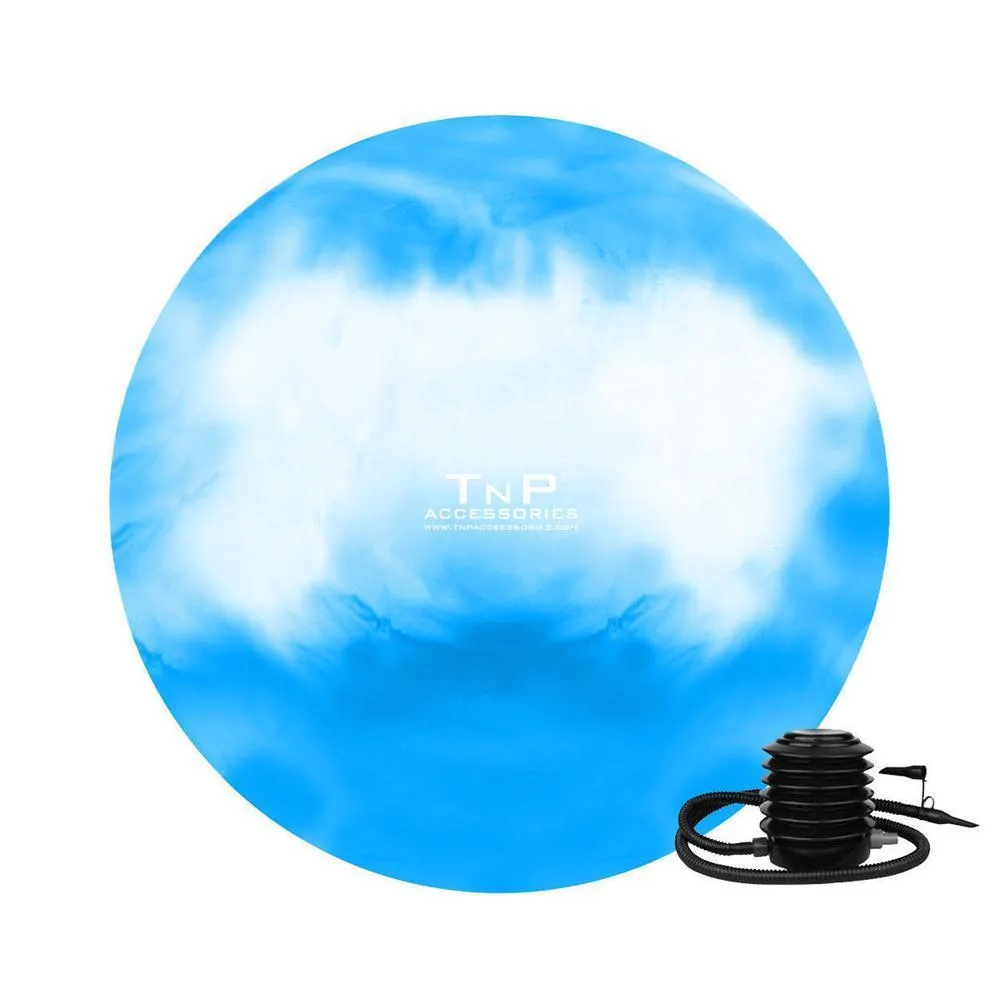 TnP Accessories 65cm Textured Exercise Ball With Foot Pump