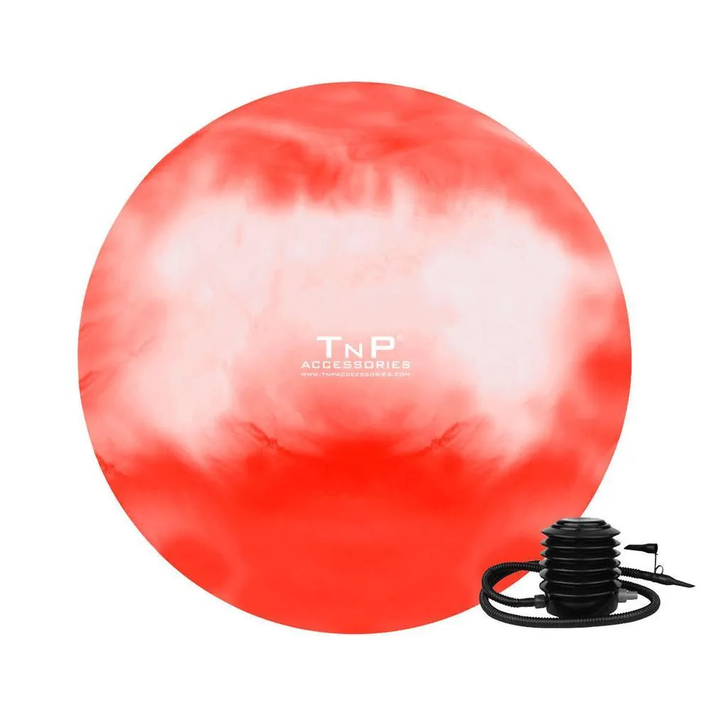 TnP Accessories 65cm Textured Exercise Ball With Foot Pump