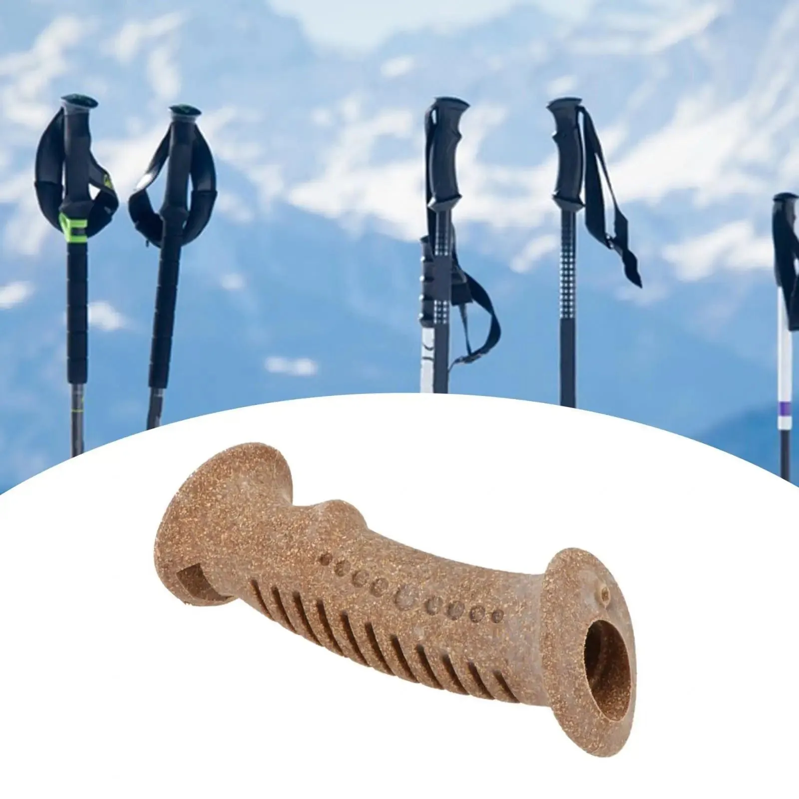 Trekking Poles Handle Tools Supplies Adapter Cane Handle for Rock Climbing Outdoor Camping Mountaineering Bicycle Handlebars