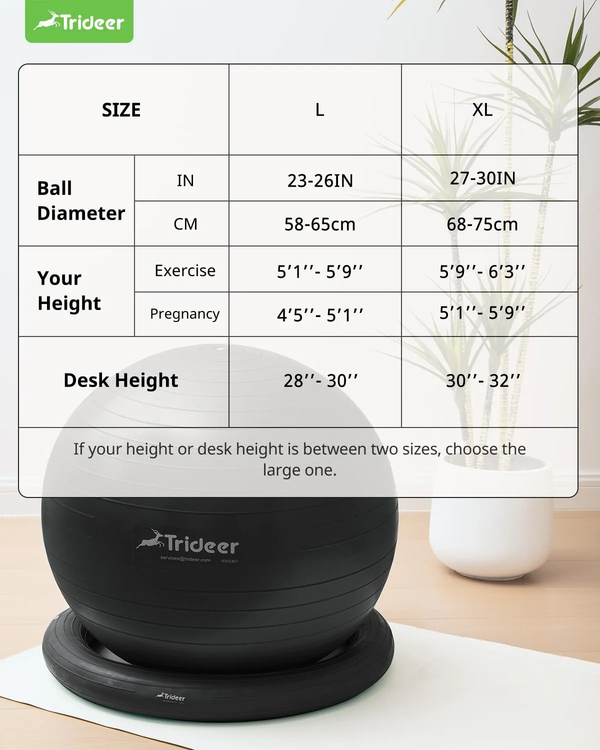 Trideer: Ball Chair with Base