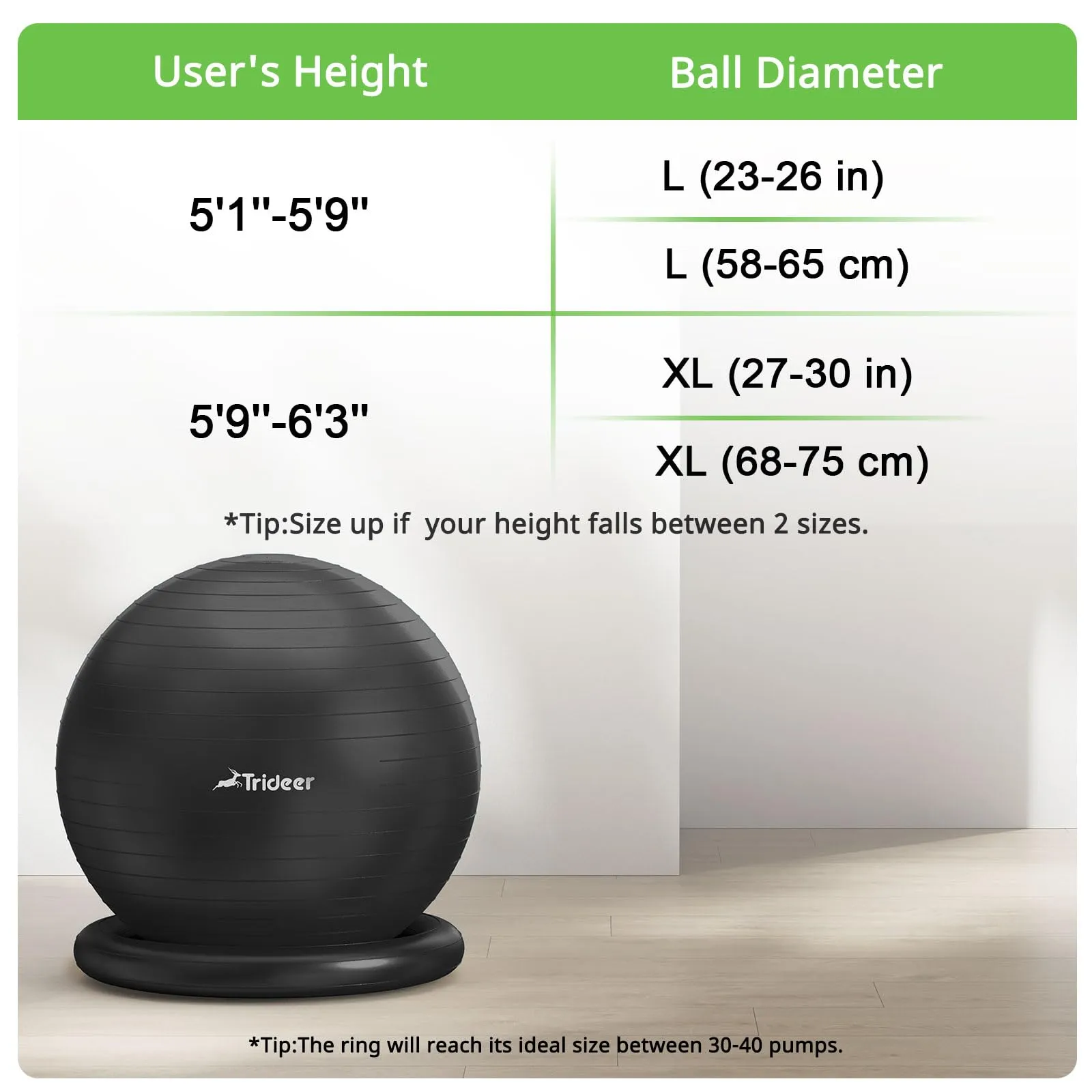 Trideer: Ball Chair with Base
