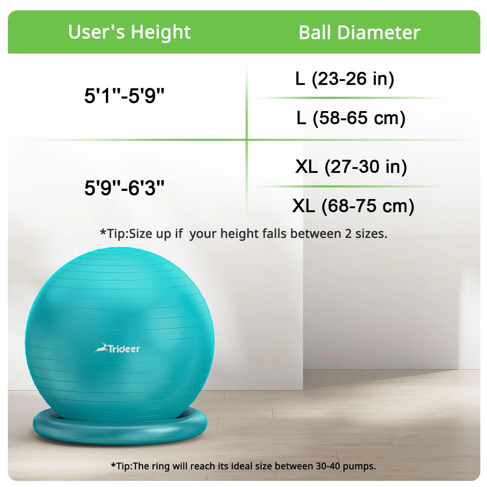 Trideer: Ball Chair with Base