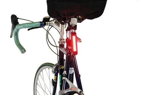 USB Rechargeable Carbon LED Bike Tail Light
