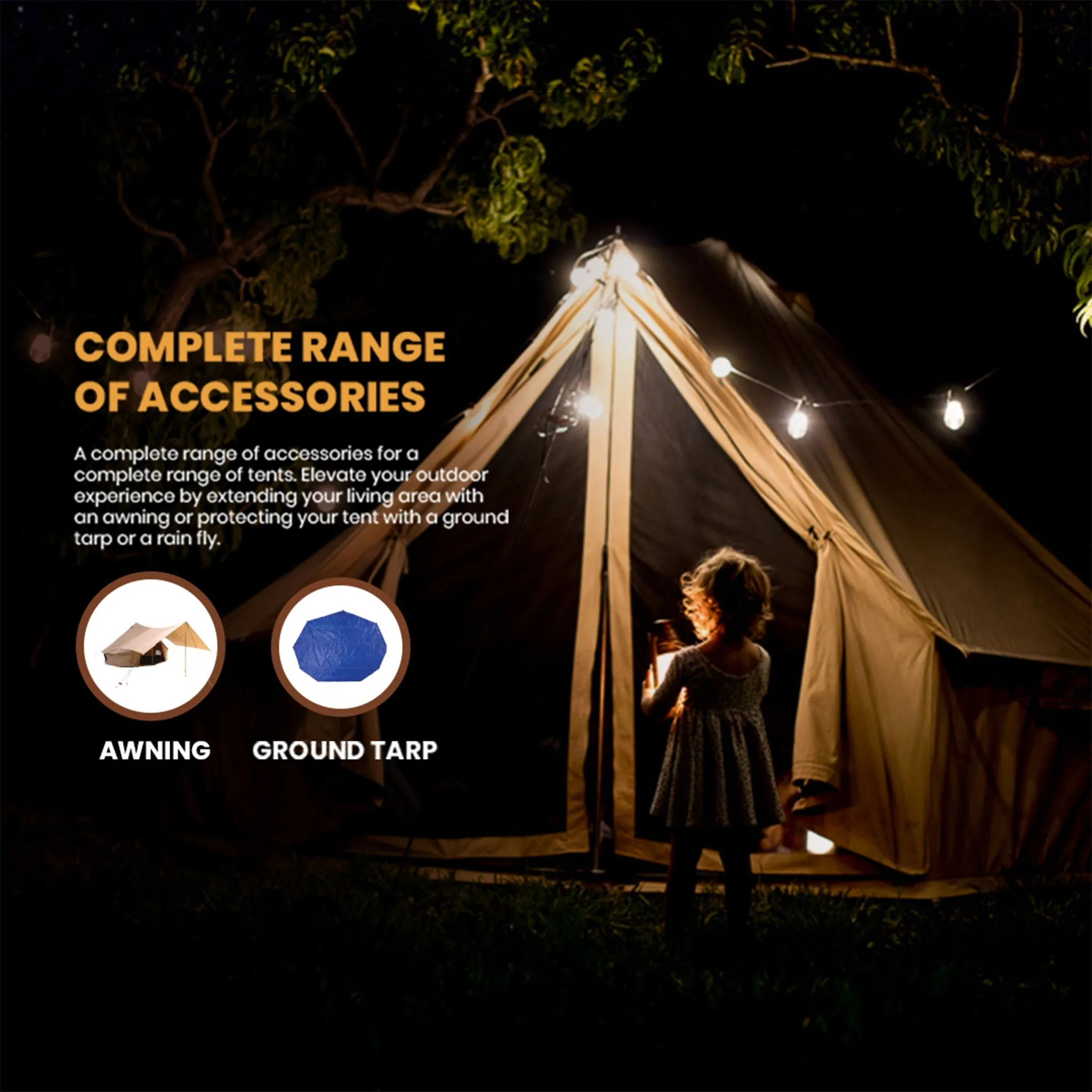 Used - 13' Regatta Bell Tent - Sandstone Beige