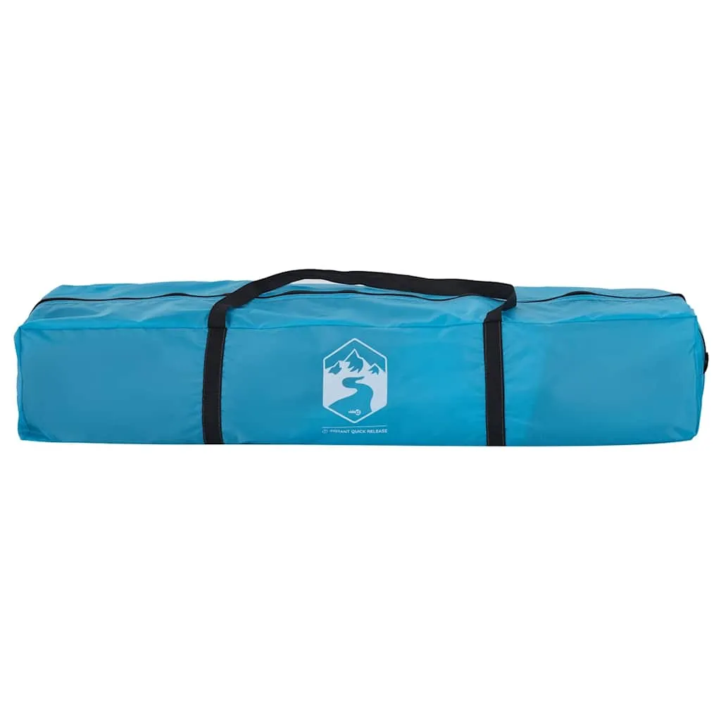 vidaXL Camping Tent Dome 4-Person Blue Quick Release