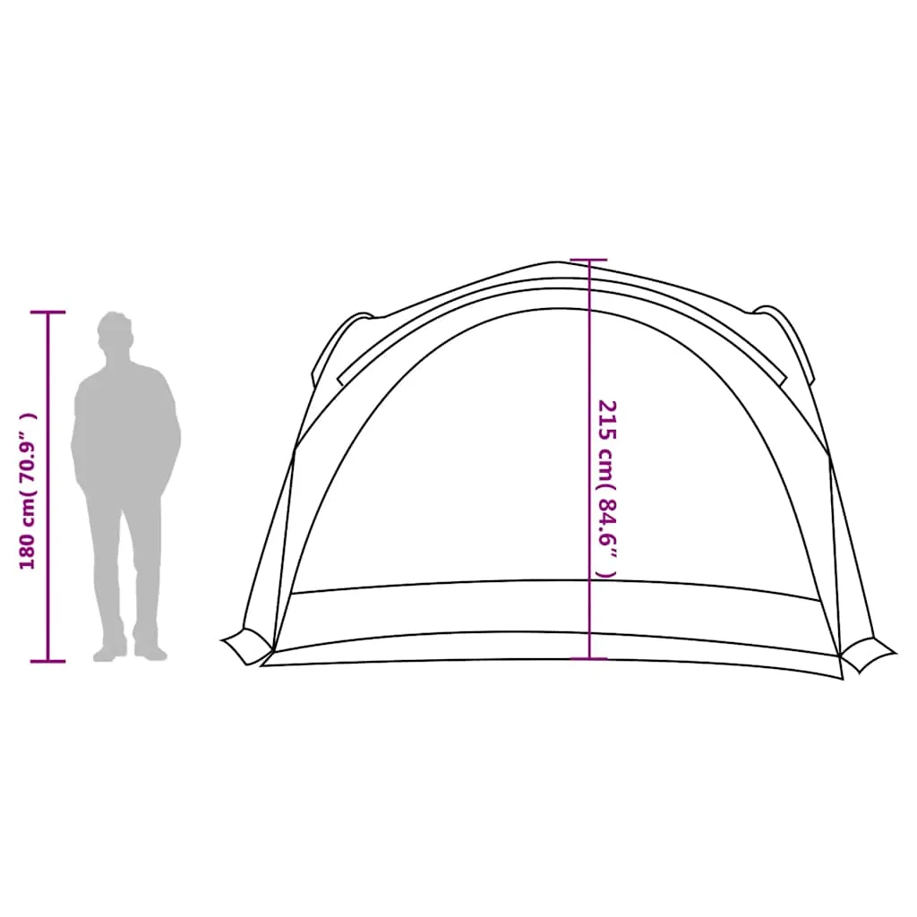 vidaXL Party Tent Green Waterproof