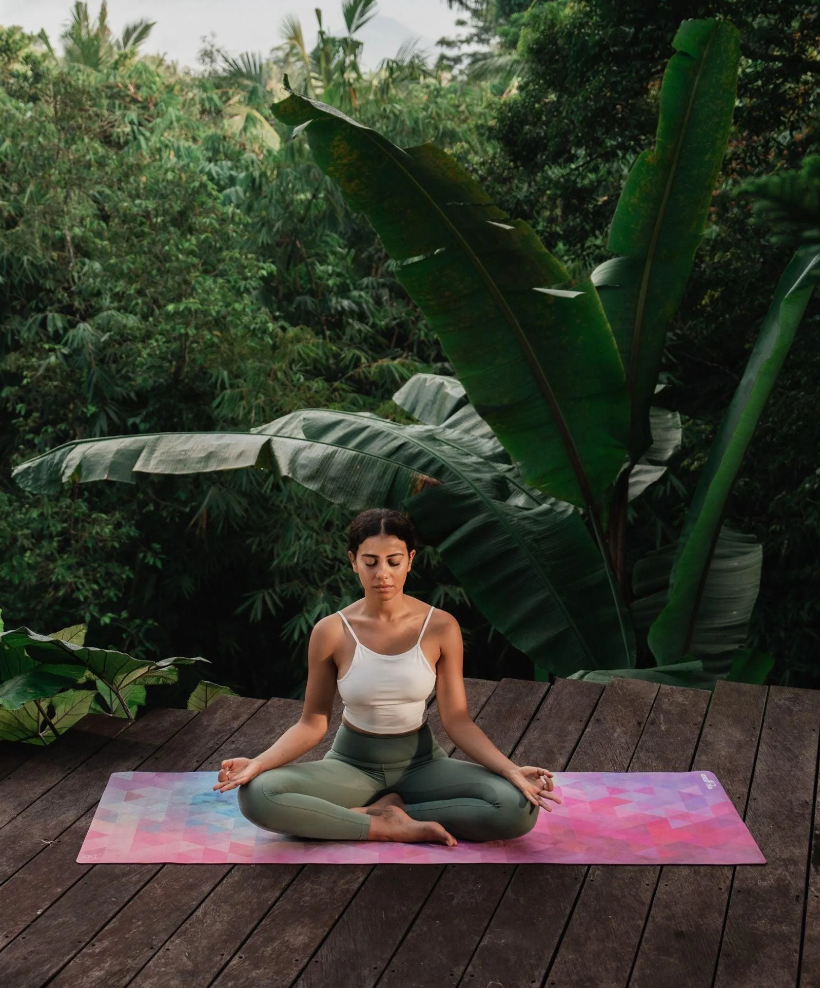 YDL Combo Yoga Mat - 2-in-1 (Mat   Towel) - Best For Hot Practices