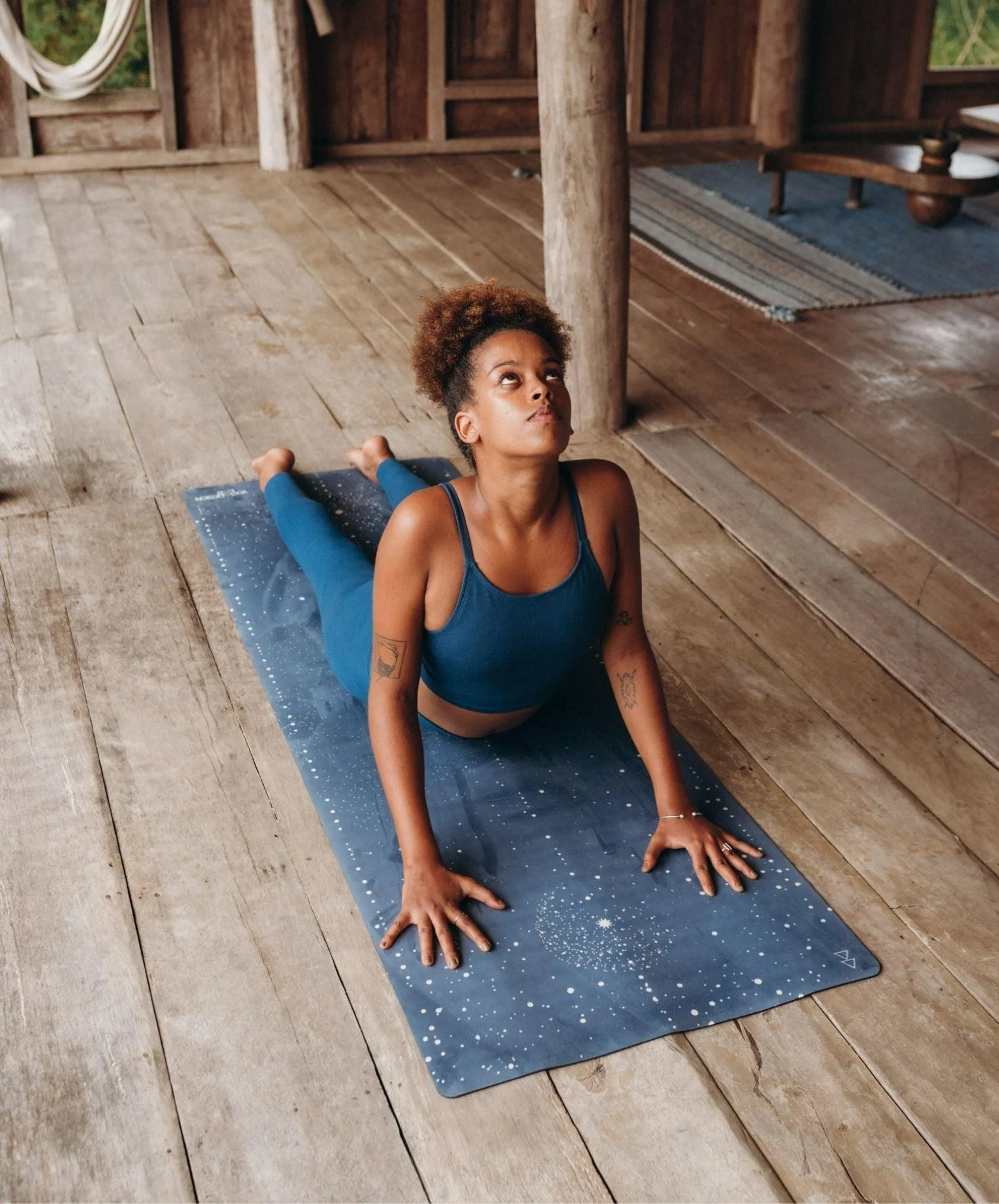YDL Combo Yoga Mat - 2-in-1 (Mat   Towel) - Best For Hot Practices