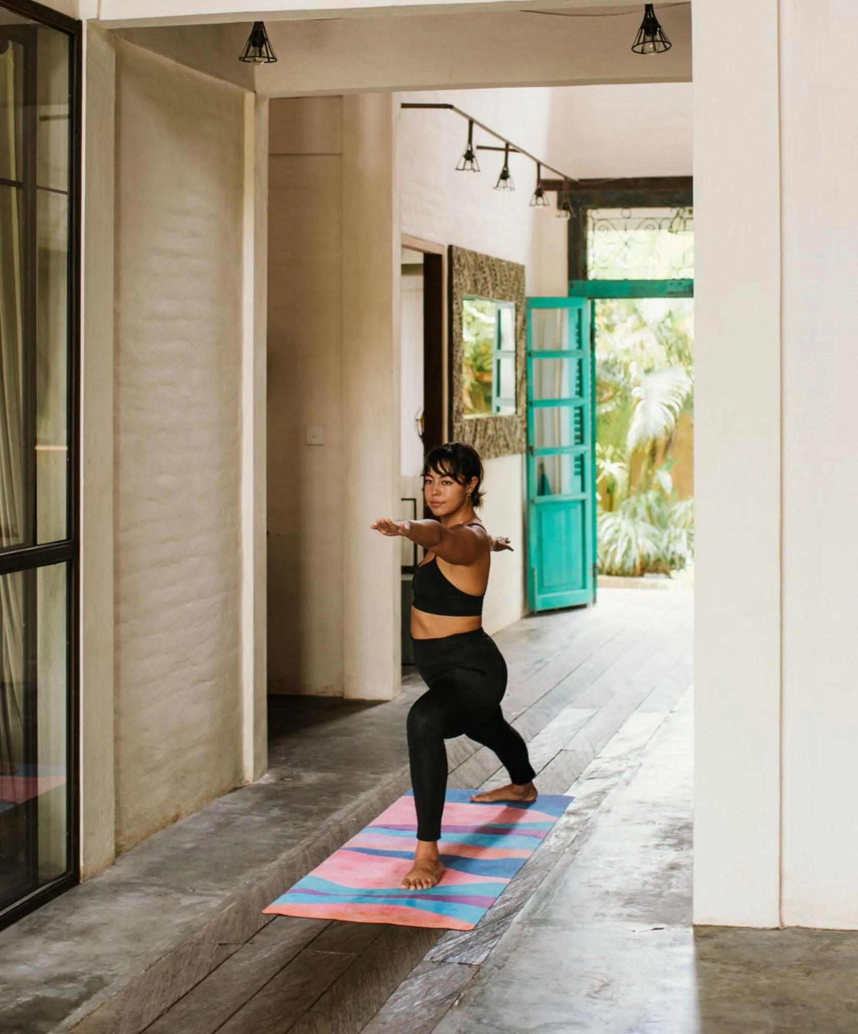 YDL Combo Yoga Mat - 2-in-1 (Mat   Towel) - Best For Hot Practices