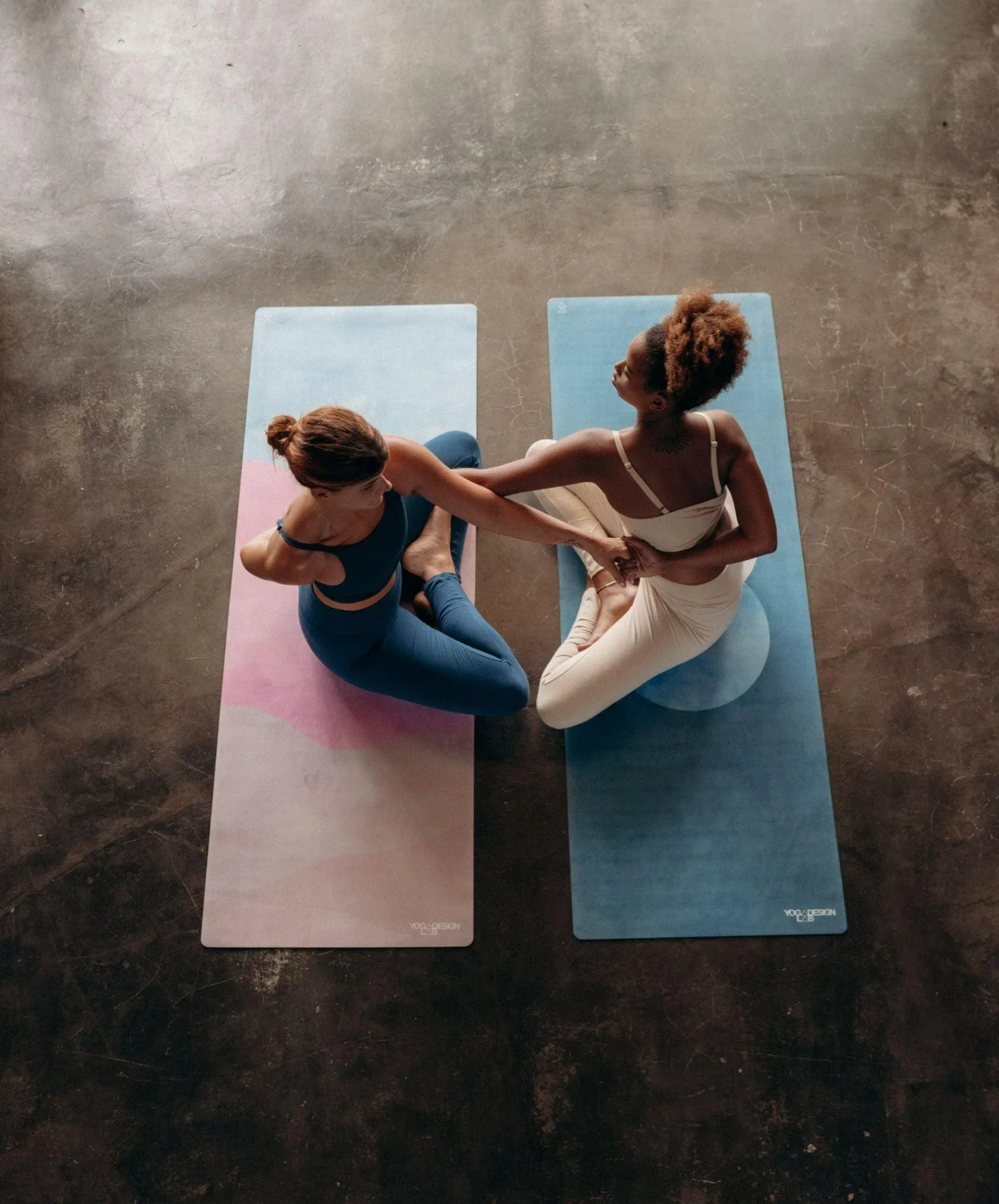 YDL Combo Yoga Mat - 2-in-1 (Mat   Towel) - Best For Hot Practices