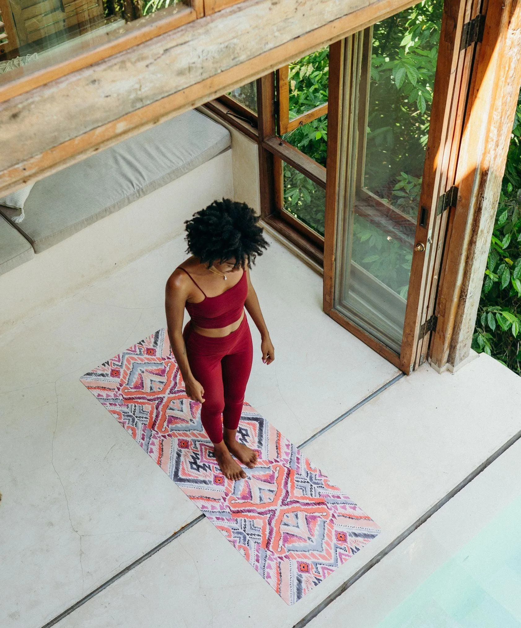 YDL Combo Yoga Mat - 2-in-1 (Mat   Towel) - Best For Hot Practices