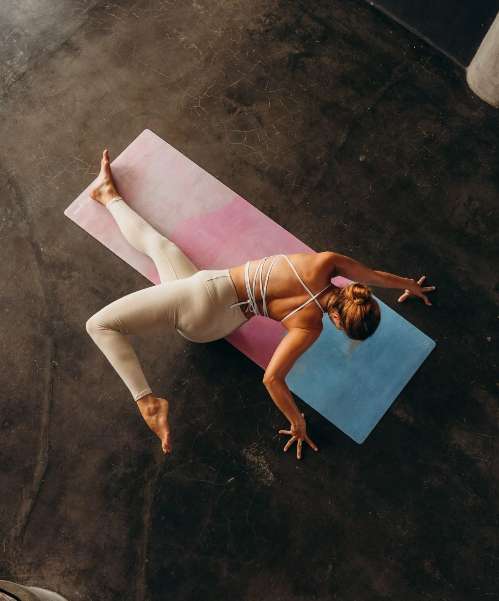 YDL Combo Yoga Mat - 2-in-1 (Mat   Towel) - Best For Hot Practices
