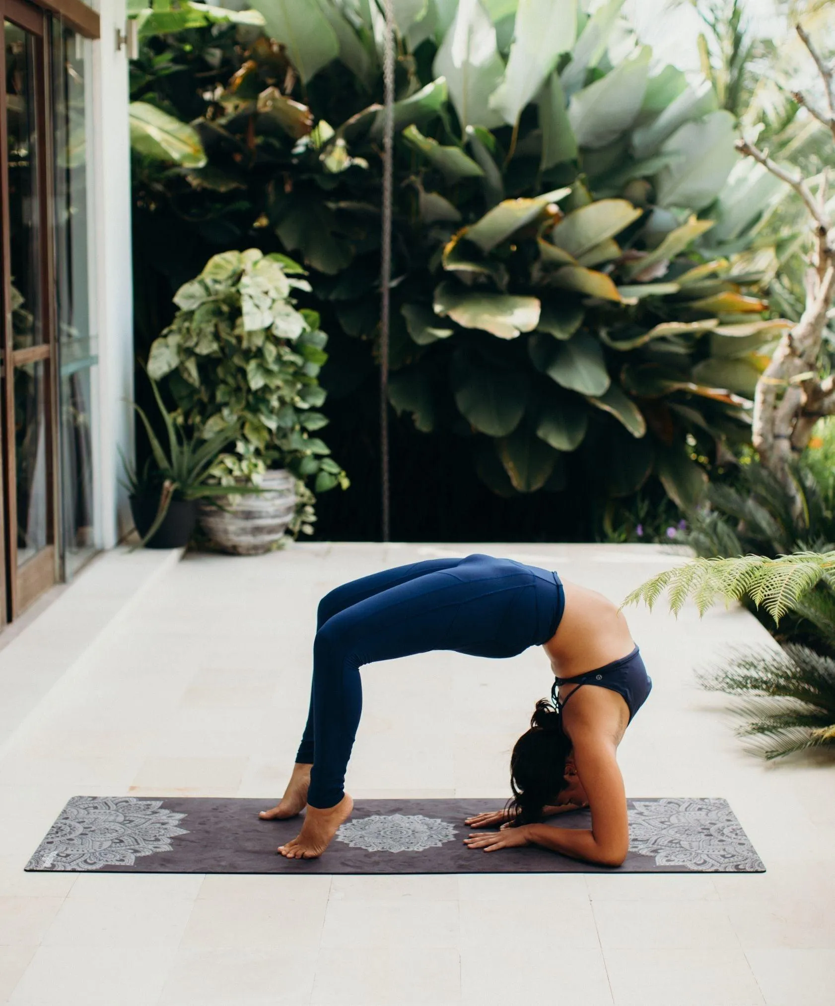 YDL Combo Yoga Mat - 2-in-1 (Mat   Towel) - Best For Hot Practices