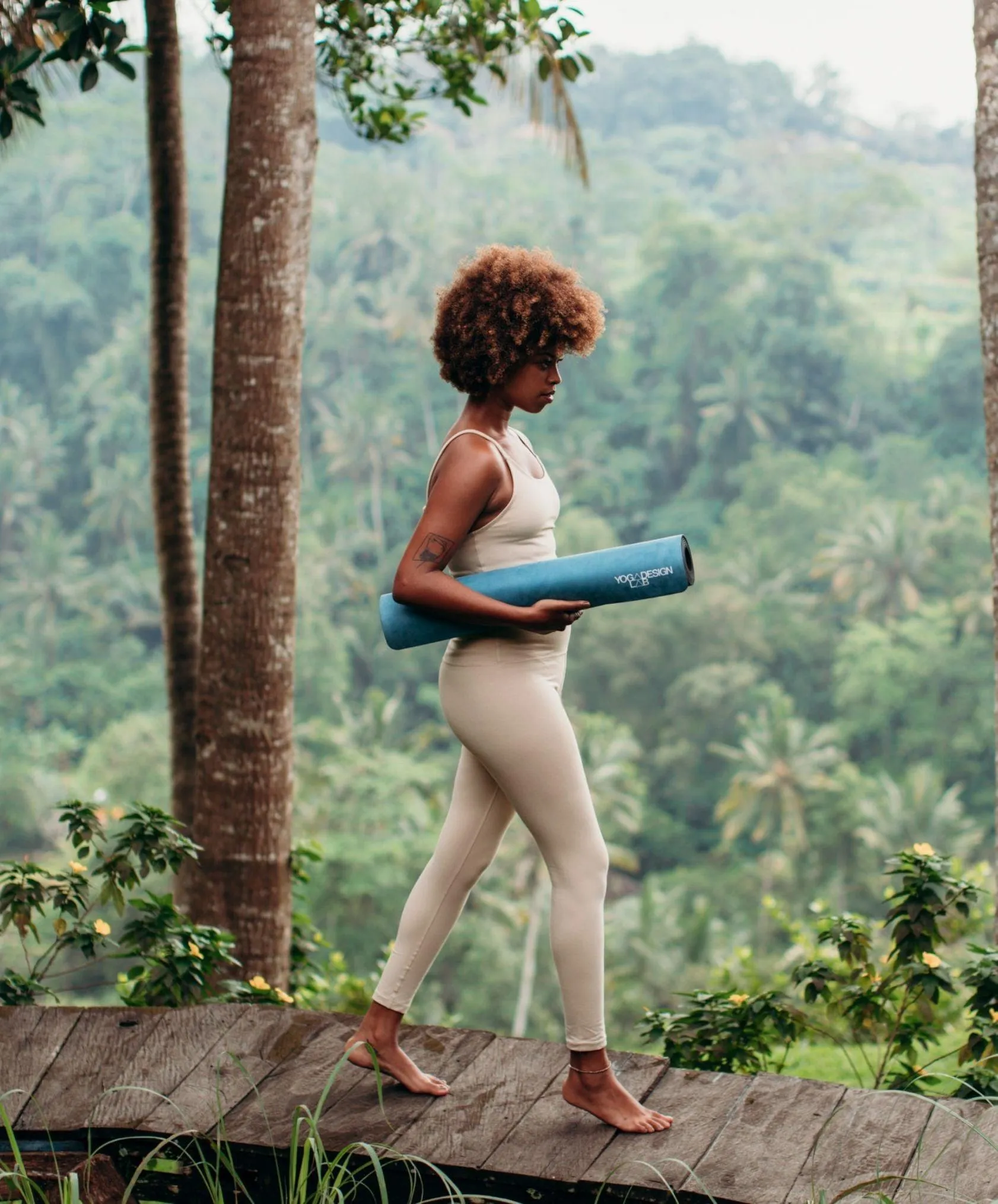 YDL Combo Yoga Mat - 2-in-1 (Mat   Towel) - Best For Hot Practices