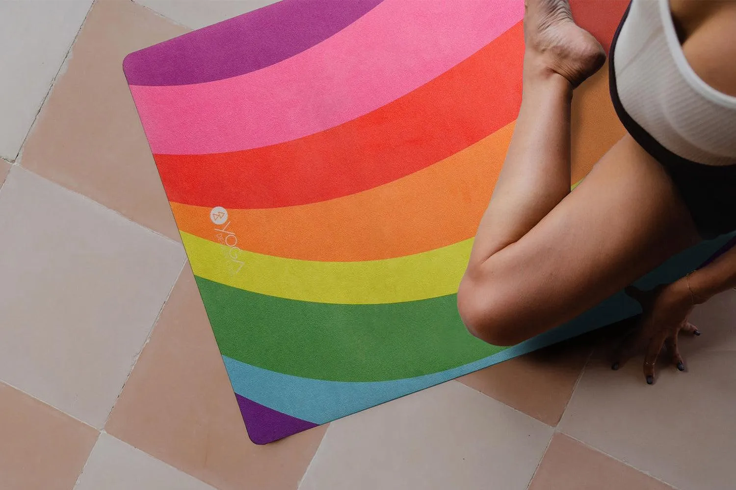 YDL Combo Yoga Mat - 2-in-1 (Mat   Towel) - Best For Hot Practices
